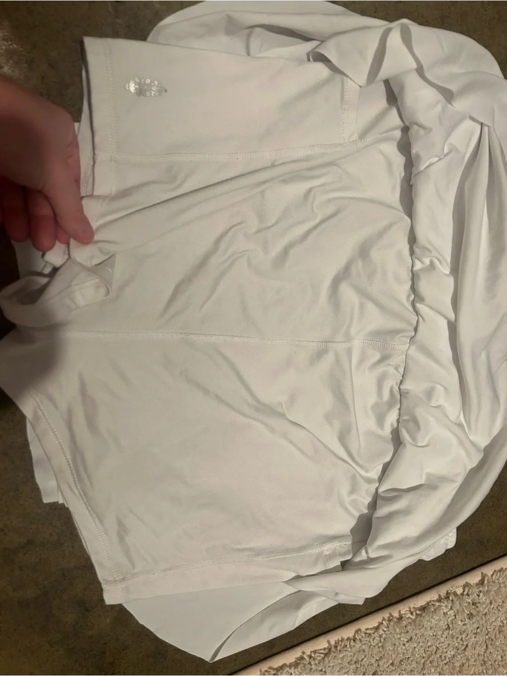 Free People White Drawstring Skort Shorts